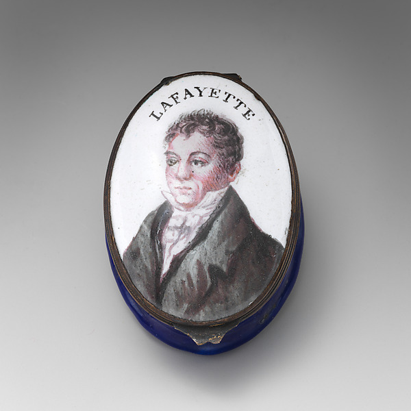 Patch box with portrait of the Marquis de Lafayette by Samson and Company, The Metropolitan Museum of Art