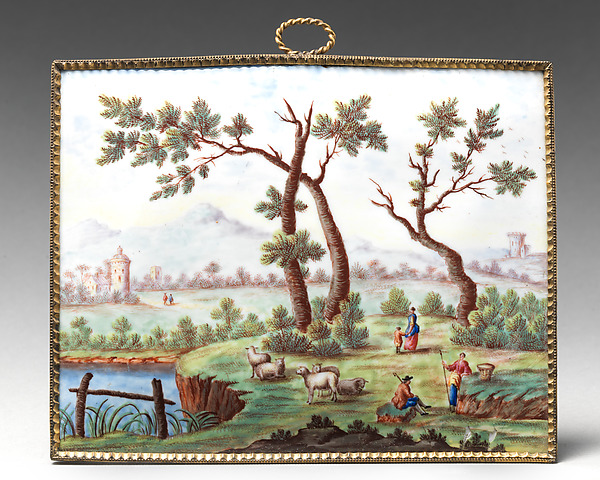 Plaque with landscape by an unrecorded maker, The Metropolitan Museum of Art