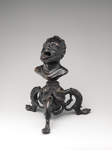 Oil lamp based on the form of an African’s head by Andrea Briosco, called Riccio, The Metropolitan Museum of Art