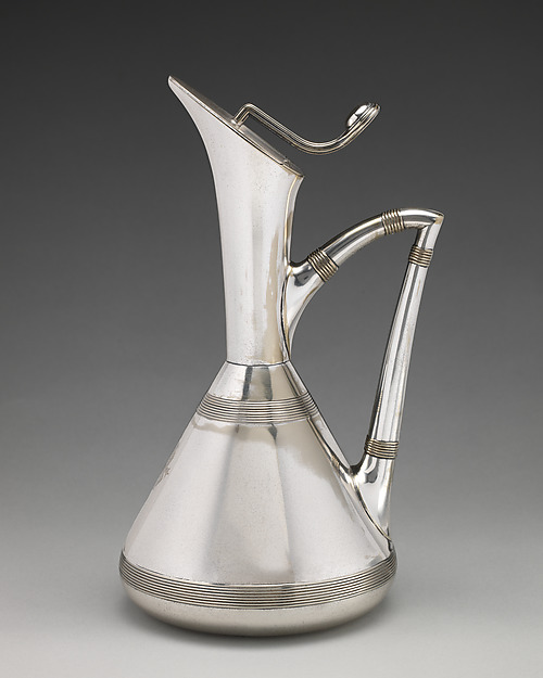 Lidded ewer by Christopher Dresser
