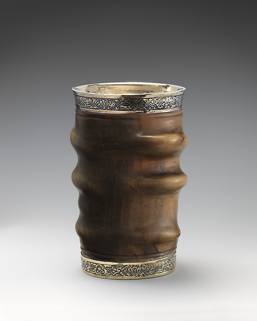 Ibex beaker with gilded silver mounts by an unrecorded maker, The Metropolitan Museum of Art