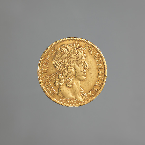 Double Louis d’or of Louis XIII of France (b. 1601; r. 1610-43)
