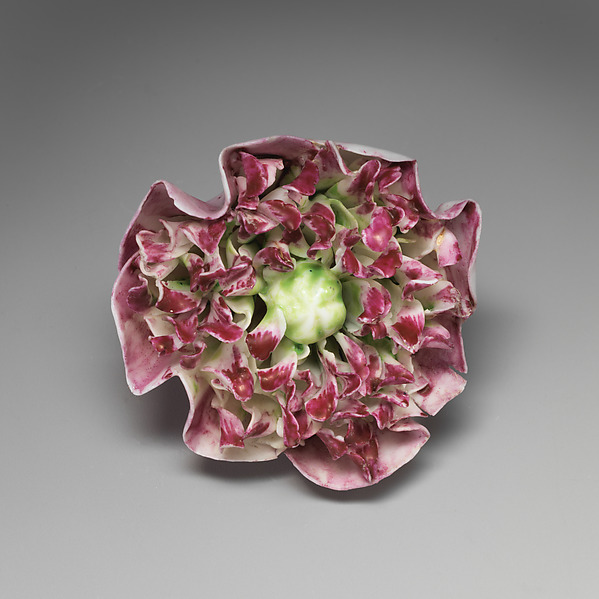 Porcelain flower (one of a set of nine)