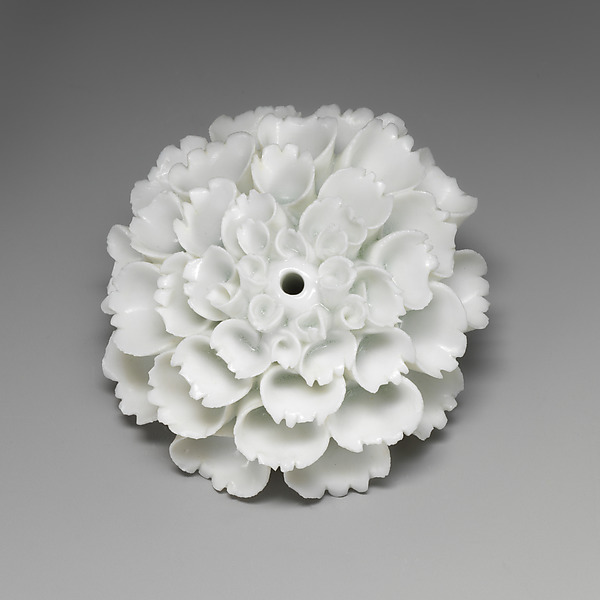 Porcelain flower (one of a set of nine)