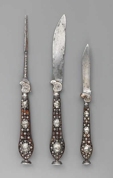 Knife, fork, and pen knife by an unrecorded maker, The Metropolitan Museum of Art
