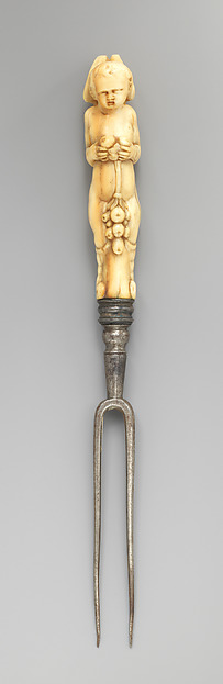Fork with winged putto handle by an unrecorded maker, The Metropolitan Museum of Art