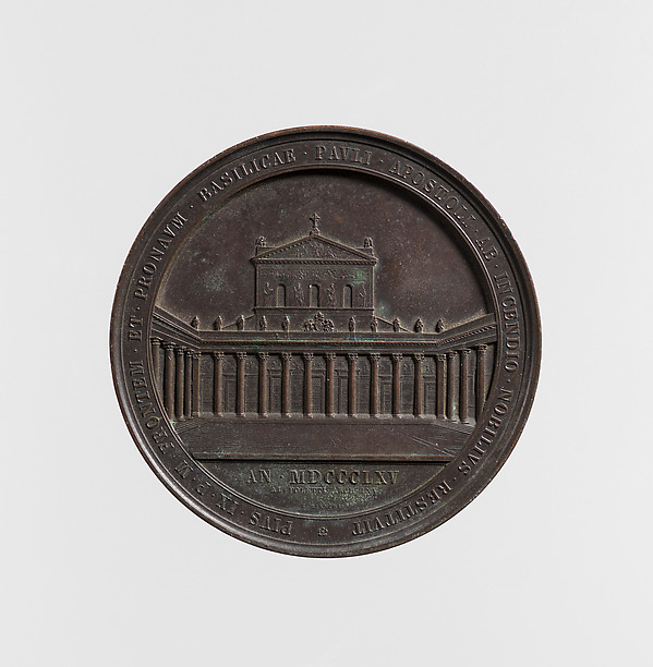 Reconstruction and Re-consecration of the Basilica of Saint Paul Outside the Walls under Pope Pius IX by Giuseppe Bianchi