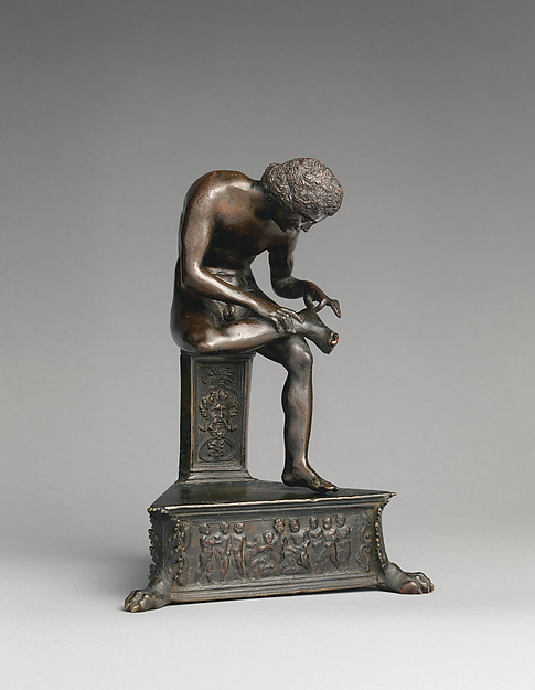 Spinario (boy pulling a thorn from his foot) by an unrecorded maker, The Metropolitan Museum of Art