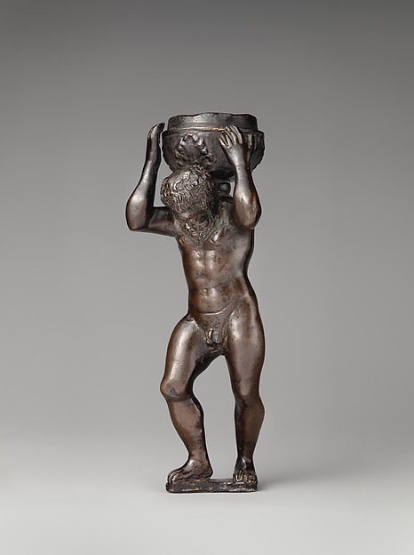 Atlas Supporting a Vessel by Severo Calzetta da Ravenna, The Metropolitan Museum of Art