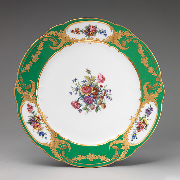 Plate (Assiette à palmes) (1 of 102) (part of a service)