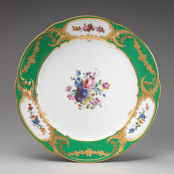 Plate (assiette à palmes) (1 of 102) (part of a service)