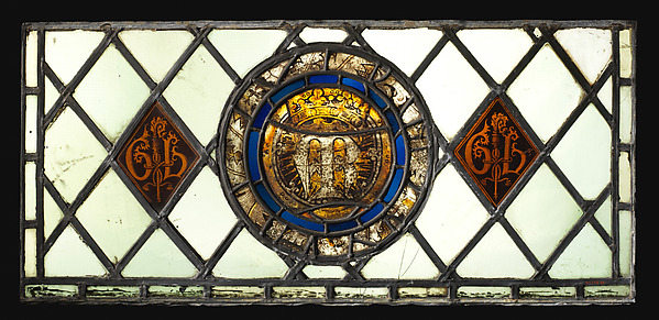 Panel with heraldic medallion by an unrecorded maker, The Metropolitan Museum of Art