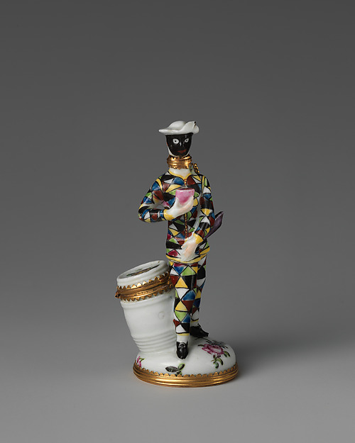 Harlequin with barrel