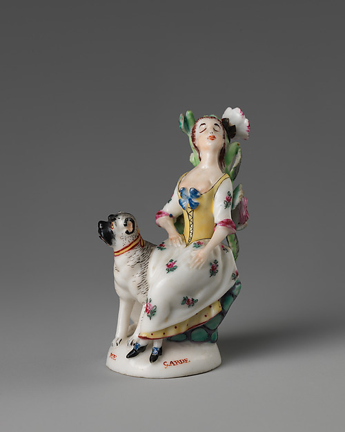 Girl with dog by Saint James's Factory, The Metropolitan Museum of Art