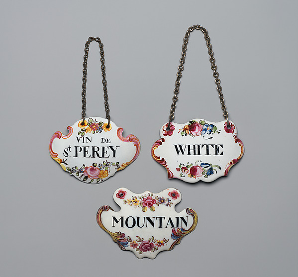 Three bottle tickets by an unrecorded maker, The Metropolitan Museum of Art