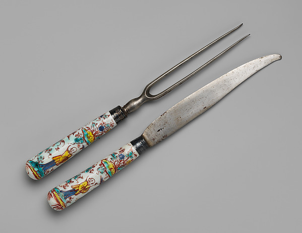 Knife and fork by Saint-Cloud factory, The Metropolitan Museum of Art