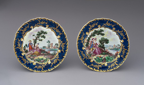 Pair of plates by Bow Porcelain Factory, The Metropolitan Museum of Art