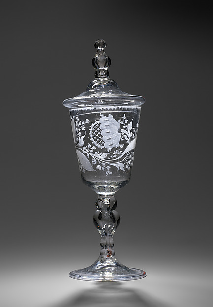 Wineglass with cover by an unrecorded maker, The Metropolitan Museum of Art