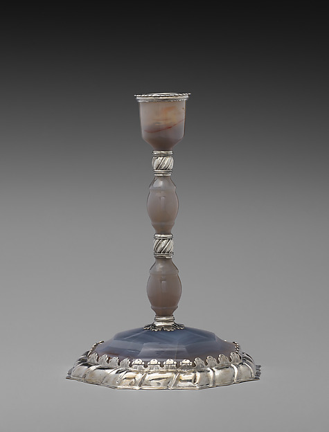 Candlestick with octagonal base (one of a pair) by Georg Schäffer, The Metropolitan Museum of Art
