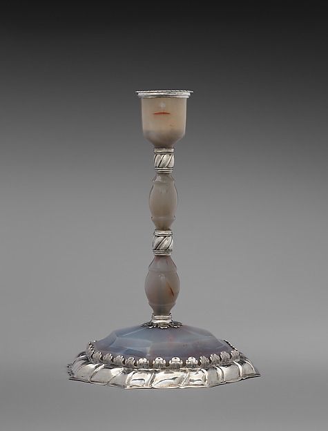 Candlestick with octagonal base (one of a pair) by Georg Schäffer, The Metropolitan Museum of Art