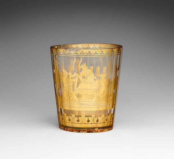 Beaker with musical scene by an unrecorded maker, The Metropolitan Museum of Art