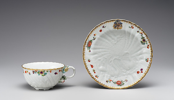 Cup and saucer (part of a service)