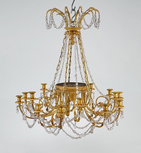 Fifteen-light chandelier
