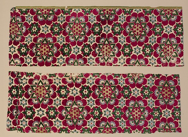 Polychrome velvet with a variation on a Medici emblem by an unrecorded maker, The Metropolitan Museum of Art