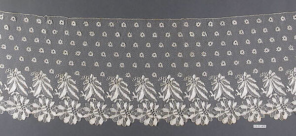 Silk bobbin lace border