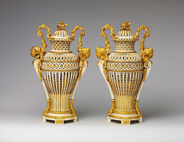 Vase with cover (Vase en ivoire) (one of a pair) by an unrecorded maker, The Metropolitan Museum of Art