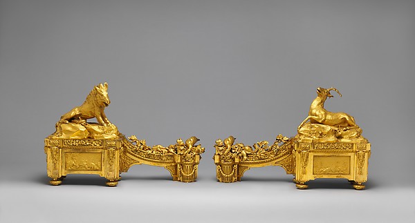 Pair of firedogs (chenets)