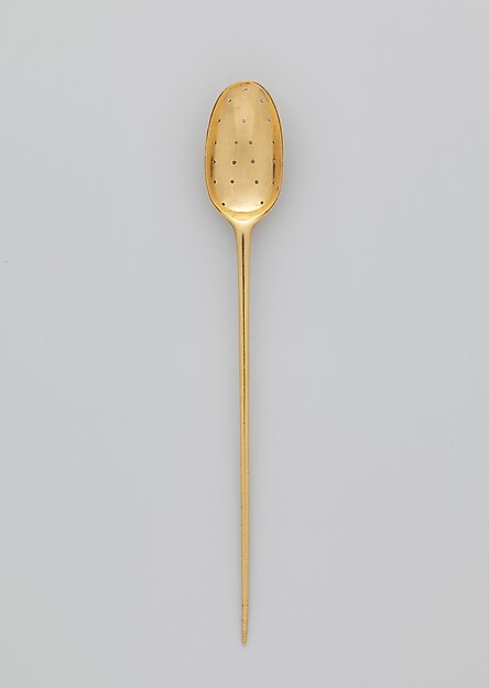 Strainer spoon (part of a set) by Francis Williamson, The Metropolitan Museum of Art