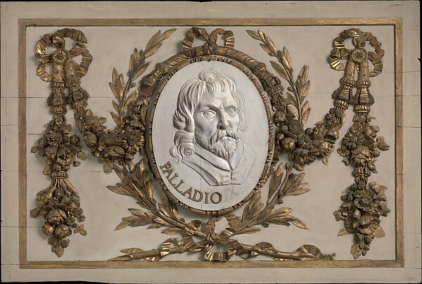 Panel for a decorative frieze with portrait of Palladio (from a set of six) by an unrecorded maker, The Metropolitan Museum of Art