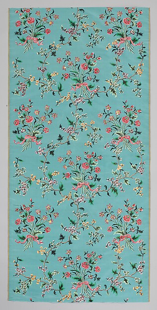 Length of hand-painted silk by an unrecorded maker, The Metropolitan Museum of Art