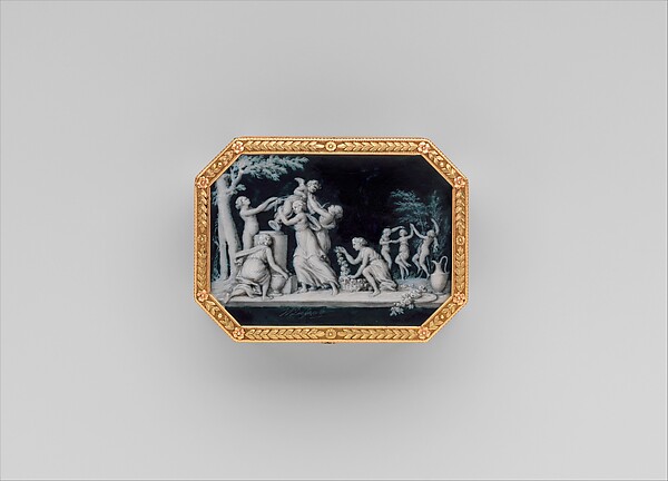 Snuffbox with miniatures representing the Diversions of Love and dancing figure by Jacques Joseph de Gault, The Metropolitan Museum of Art