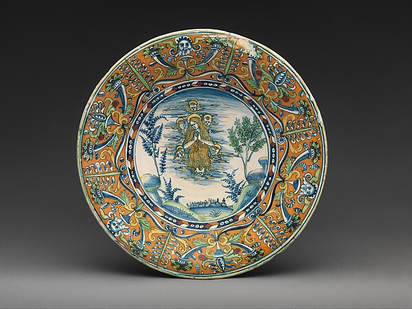 Plate with Saint Mary Magdalen