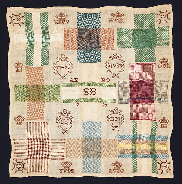 Darning sampler by Treijntje van der Kamp, The Metropolitan Museum of Art