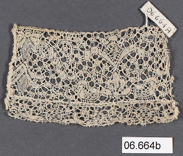 Fragment of bobbin lace