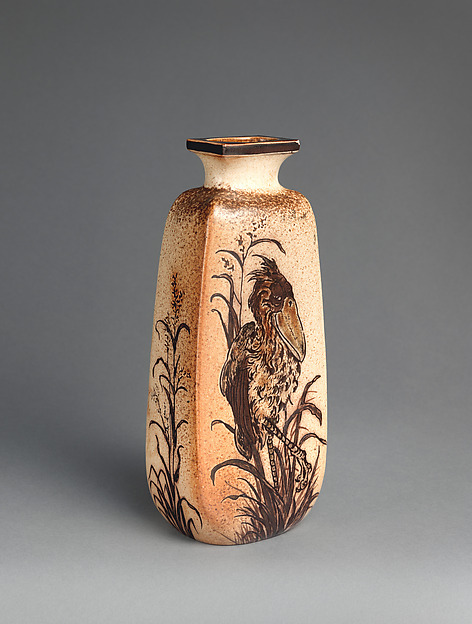 Bottle vase with birds by R. W. Martin and Brothers, The Metropolitan Museum of Art