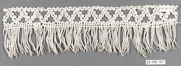 Edging with fringe by an unrecorded maker, The Metropolitan Museum of Art