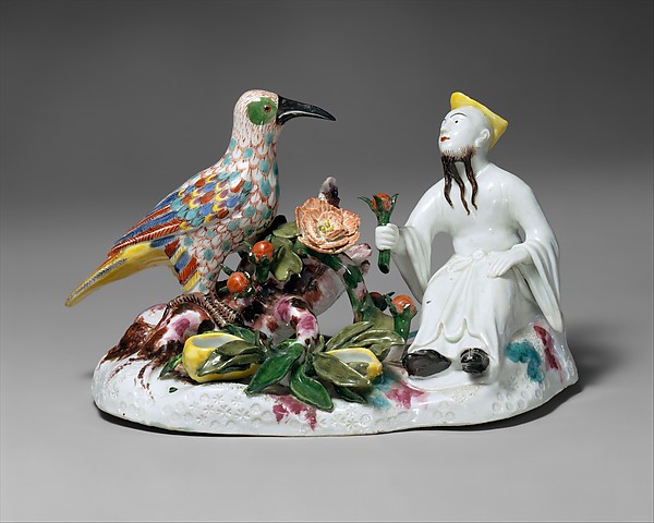Chinese man with a bird by Meissen Manufactory, The Metropolitan Museum of Art