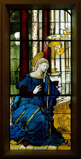 The Annunciate Virgin (one of a pair) by Anonymous