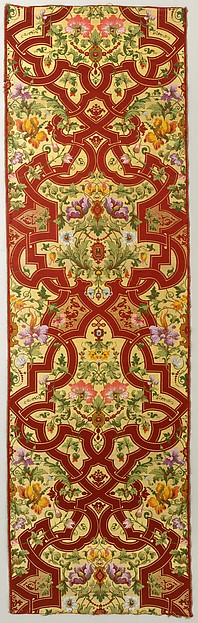 Strapwork with Flowers and Jewels