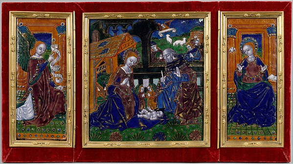 Triptych with the Nativity and the Annunciation by Master of the Orléans Triptych