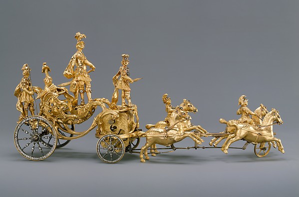 Automaton in the Form of a Triumphal Chariot Drawn by Four Horses