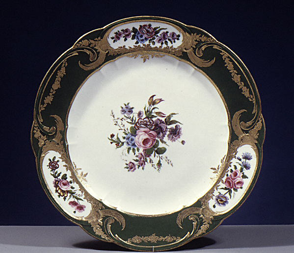 Plate (assiette à palmes) (1 of 102) (part of a service)