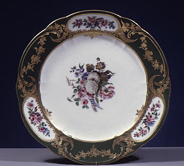 Plate (assiette à palmes) (1 of 102) (part of a service)