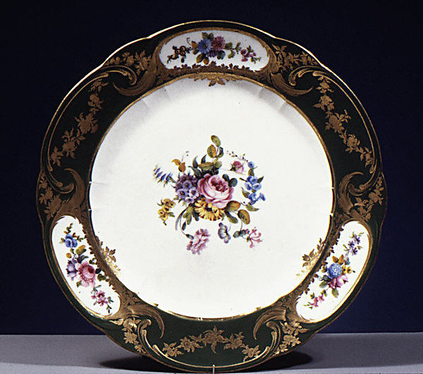 Plate (assiette à palmes) (1 of 102) (part of a service)
