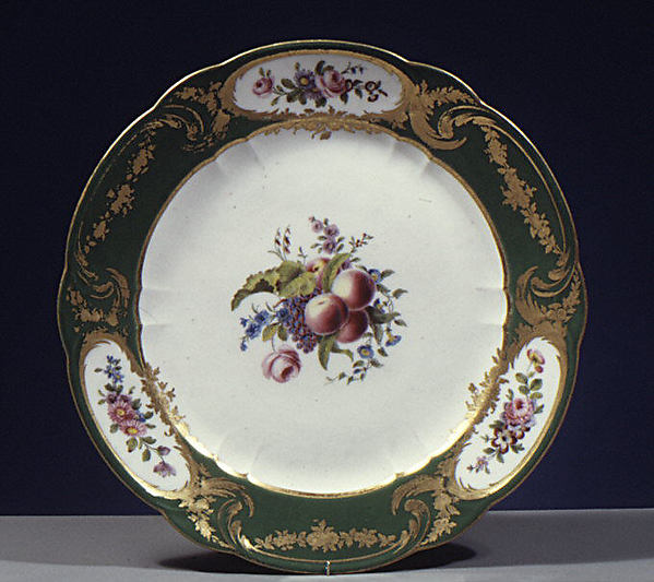 Plate (assiette à palmes) (1 of 102) (part of a service)