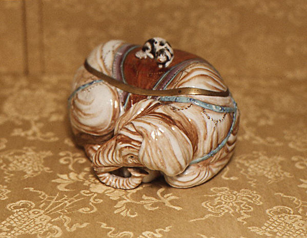 Box with cover in the form of an elephant by an unrecorded maker, The Metropolitan Museum of Art